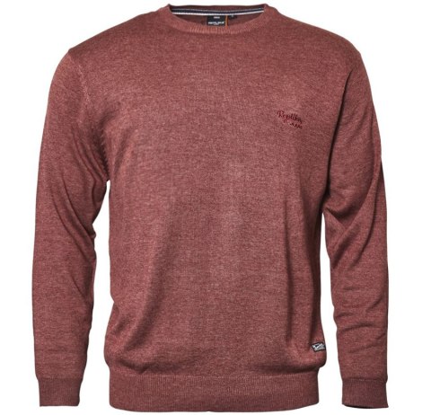 Replika Duży Sweter - Ceglasty Replika Duży Sweter - Ceglasty