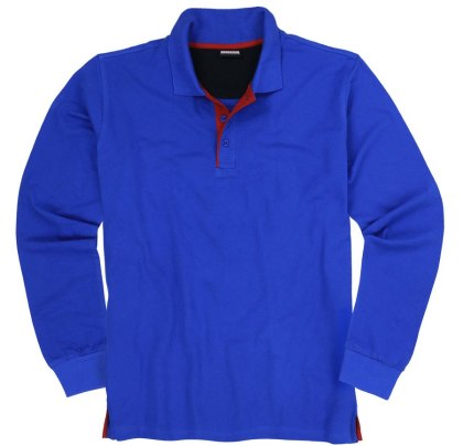 CF Duże Polo Longsleeve Adamo - Blue