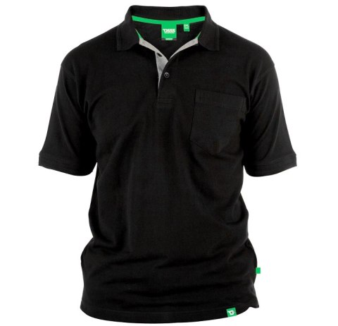 Duża Koszulka Polo Duke - Czarna Duża Koszulka Polo Duke - Czarna