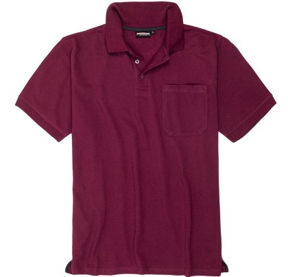 RF Duża Koszulka Polo Adamo Bordo