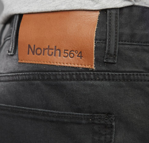 North 56 4 Duże Spodnie Jeans - Czarne North 56 4 Duże Spodnie Jeans - Czarne