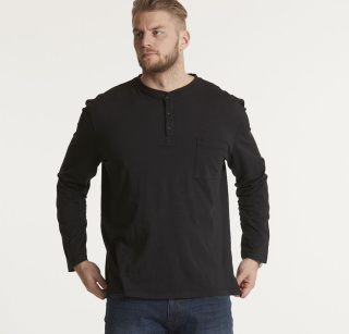 North 56Denim Duża Koszulka Longsleeve - Czarny