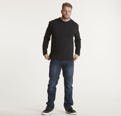 North 56Denim Duża Koszulka Longsleeve - Czarny North 56Denim Duża Koszulka Longsleeve - Czarny