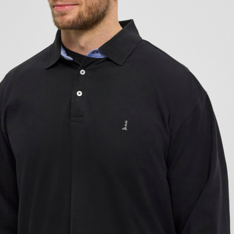 North 56 4 Duża Koszulka Polo Longsleeve Czarma North 56 4 Duża Koszulka Polo Longsleeve Czarma