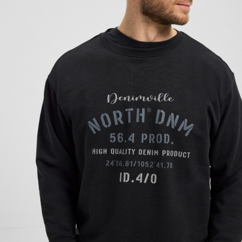 North 56Denim Duża Bluza - Czarna North 56Denim Duża Bluza - Czarna