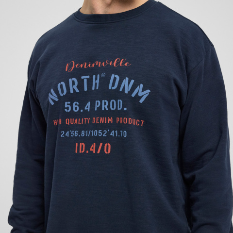 North 56Denim Duża Bluza - Granat North 56Denim Duża Bluza - Granat