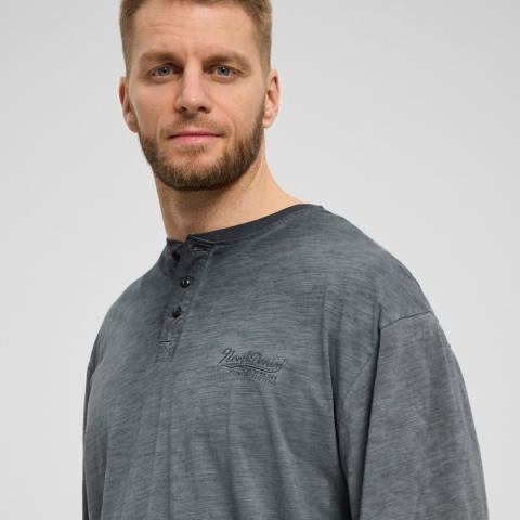 North 56Denim Duża Koszulka Longsleeve - Szary North 56Denim Duża Koszulka Longsleeve - Szary