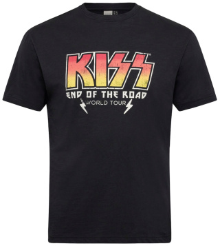 North 56Denim Duża Koszulka Kiss - Czarna