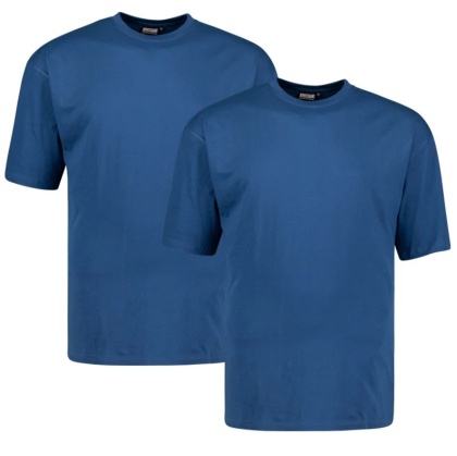 CF Duża Koszulka Adamo - Denim Blue 2-pack