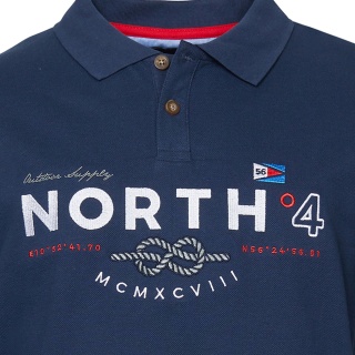 North 56 4 Duża Koszulka Polo - Granat