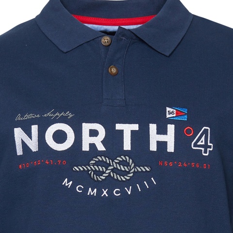 North 56 4 Duża Koszulka Polo - Granat
