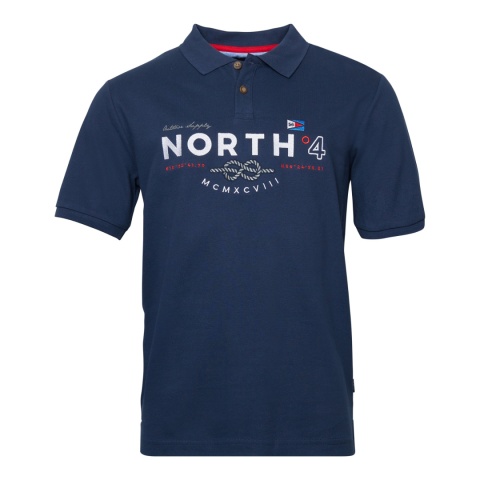 North 56 4 Duża Koszulka Polo - Granat