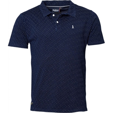 North 56 4 Duża Koszulka Polo - Granat