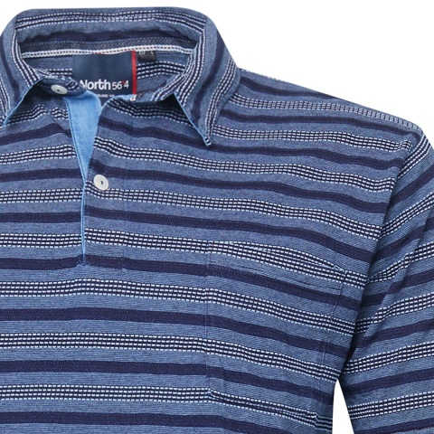 North 56 4 Duża Koszulka Polo Granat