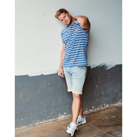 Replika Duża Koszulka Polo - Blue