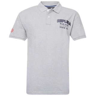 Replika Duża Koszulka Polo - Szara