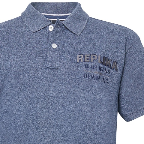 Replika Duża Koszulka Polo - Granat