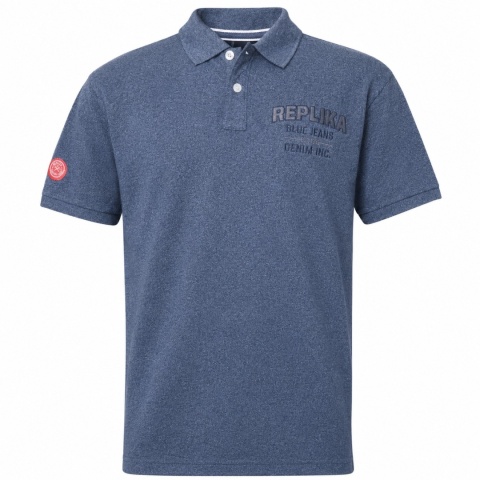 Replika Duża Koszulka Polo - Granat