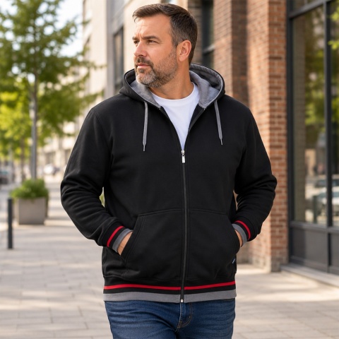 Viking Bluza z kapturem - Czarna
