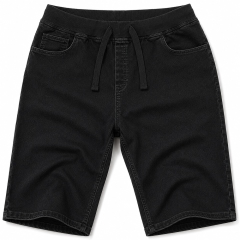 Viking Sky - Krótkie spodnie jeans - Czarne