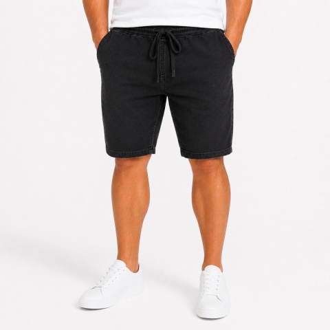 Viking Sky - Krótkie spodnie jeans - Czarne