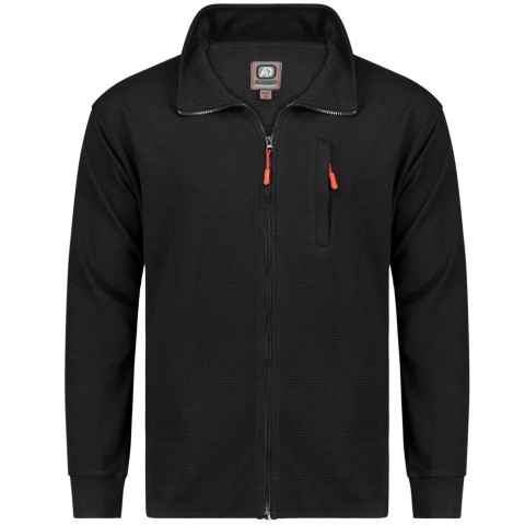 Adamo Duża Bluza rozpinana Czarny