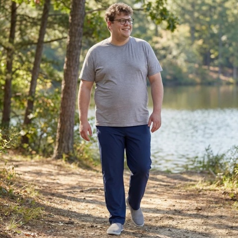 Adamo Duże Spodnie Fitness - Granat
