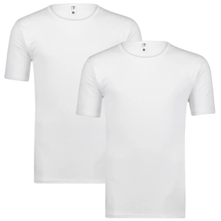 Duża Koszulka Adamo Ribbed 2pack - Biała