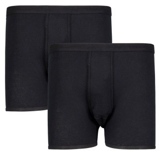 Duże Bokserki Adamo Ribbed- Czarne