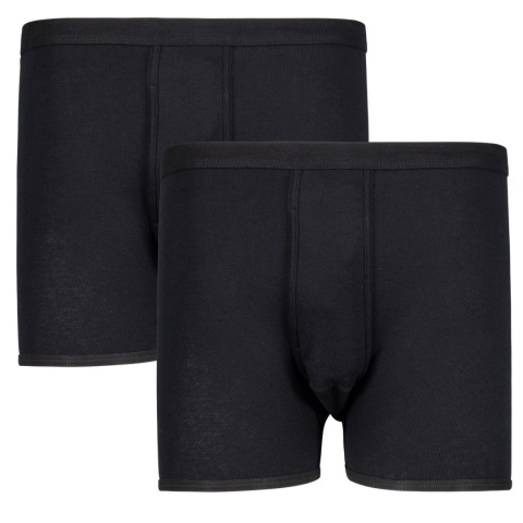 Duże Bokserki Adamo Ribbed- Czarne