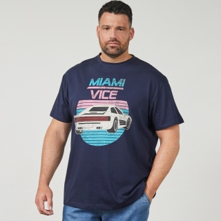 North Latitude Duża Koszulka Miami Vice Granat