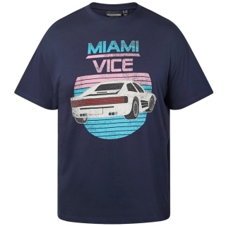 North Latitude Duża Koszulka Miami Vice Granat
