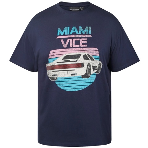 North Latitude Duża Koszulka Miami Vice Granat