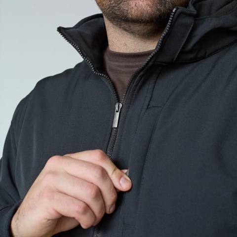 North 56 4 Duża Kurtka Softshell - Czarny
