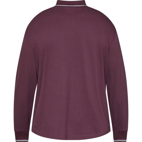 North Latitude Duża Koszulka Polo Longsleeve - Bordo