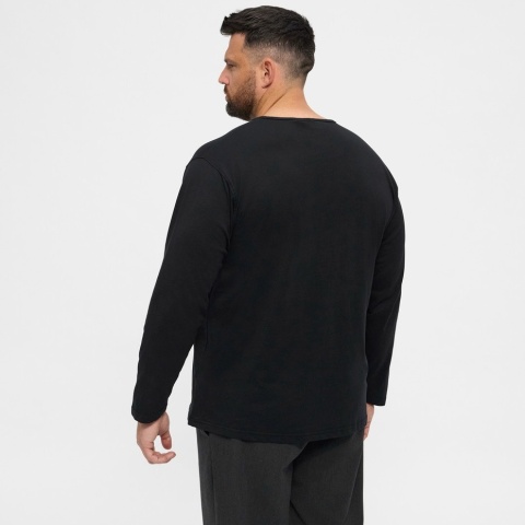 North Latitude Duża Koszulka Longsleeve - Black