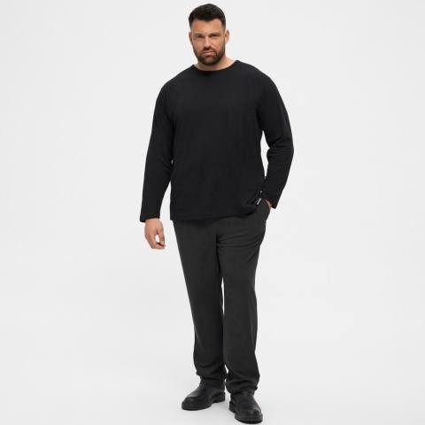 North Latitude Duża Koszulka Longsleeve - Black