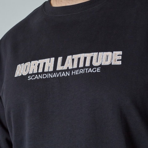 North Latitude Duża Bluza - Czarna