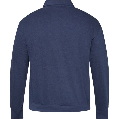 North Latitude Duża Bluza Polo Longsleeve - Navy