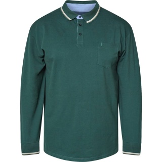 North Latitude Duża Koszulka Polo Longsleeve - Green