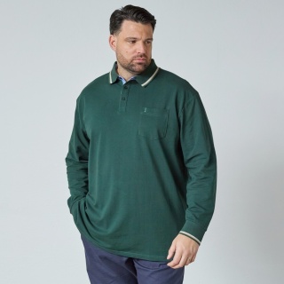 North Latitude Duża Koszulka Polo Longsleeve - Green