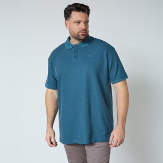 North Latitude Duża Koszulka Polo - Petrol Blue