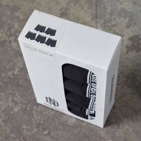 North Latitude Duże Bokserki 5-pack - Czarne
