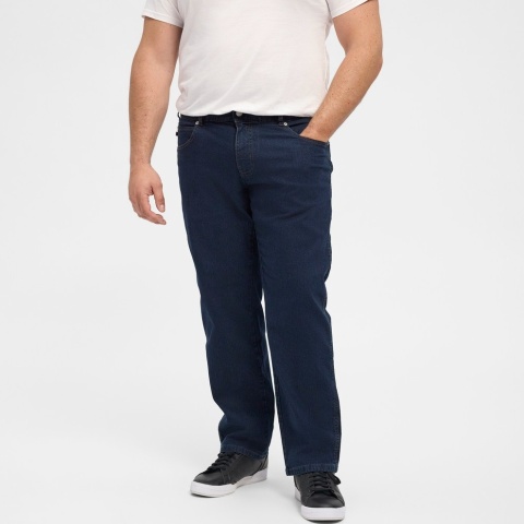 North Latitude Duże Spodnie Jeans - Granat